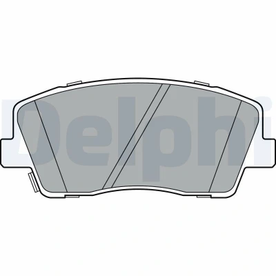 Imagen de DELPHI LP3376 Juego de pastillas freno con avisador acústico desgaste Chapa antichirridos sin accesorios KIA: Stinger Hatchback