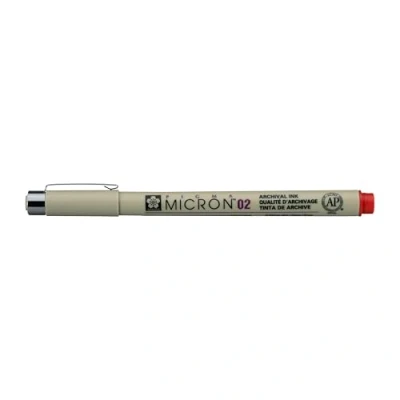 Imagen de SAKURA Bolígrafo fineliner PIGMA MICRON 02, rojo