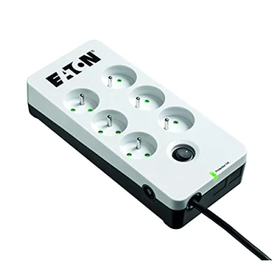 Imagen de Eaton Caja de protección contra Rayos 6 FR PB6F enchufes Blanco y Negro