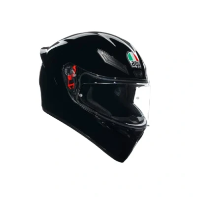 Imagen de AGV K1 S E2206, Casco Moto Integral Hombre ECE, con Aleron Aerodinámico, Ventilaciones y Visera Resistente a Arañazos, Campo de Visión 190, Intercomunicador Moto, Negro