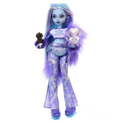 Imagen de Monster High Abbey Bominable Muñeca articulada con Mascota y Accesorios de Moda, Juguete +4 años (Mattel HNF64)
