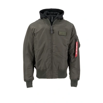 Imagen de Alpha Industries MA1 DTEC Chaqueta de entretiempo, Hombre, Talla: Large, Black olive