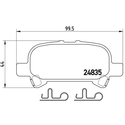 Imagen de Juego de pastillas BREMBO P 83 110