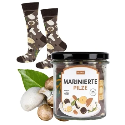 Imagen de soxo Calcetines Mujer Divertidos Regalos Para Hombre Originales Regalo Colores 40 45 Marinierte Pilze
