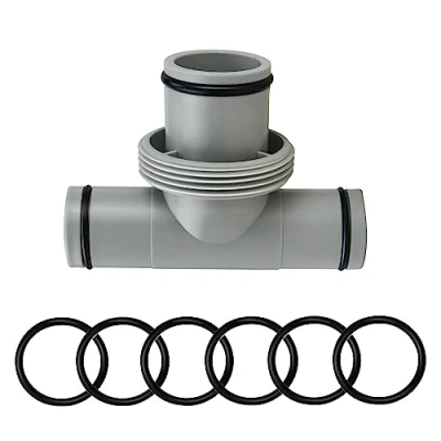 Imagen de Zueyen Adaptador para pantalones de piscina, extensión en T conector pantalón 38 mm a 32 mm, set conexión piscina Intex Bestway Coleman,