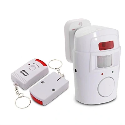 Imagen de Mengshen Alarma De Sensor Movimiento Infrarrojo, Entrada Adecuada para La Seguridad del Garaje Apartamento Tienda Hogar con 2 Controles Remotos