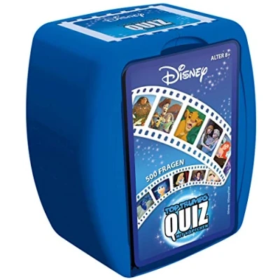 Imagen de Top Trumps Quiz Disney Artículos para Fans de Edad 8+ Aleman