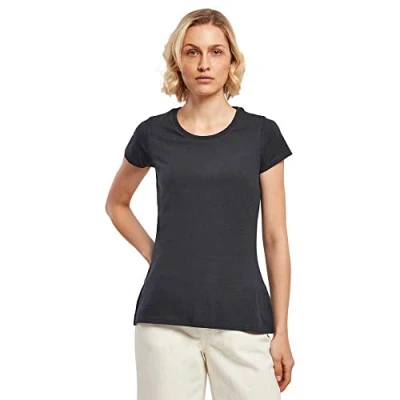 Imagen de Build Your Brand Ladies Basic tee Camiseta, Navy, S para Mujer