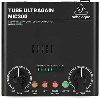 Imagen de Behringer MIC300 Audiophile Preamplificador de tubo vacío con limitador