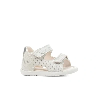 Imagen de Geox B SANDAL MACCHIA GIR, Sandalia para Bebé Niñas, OFF WHITE/LT SILVER, 22 EU