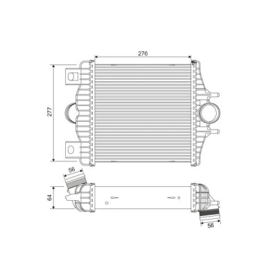 Imagen de VALEO 818384 Intercooler Aluminio sin sensor LAND ROVER: Range Rover Sport