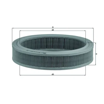 Imagen de MAHLE ORIGINAL LX 202 Filtro de aire 57,5 257,0 Cartucho filtrante BMW: 3 Berlina, 1 Hatchback, 7, PEUGEOT: 207 FORD: Sierra Mk2 Hatchback