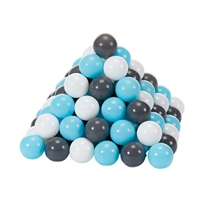 Imagen de Knorrtoys 56764 Juego de pelotas juguete Diámetro 6 cm 100 bolas/crema/gris/azul claro sin plastificantes peligrosos certificado TÜV , color/modelo surtido