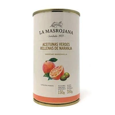 Imagen de Aceitunas Manzanilla rellenas de naranja 150g