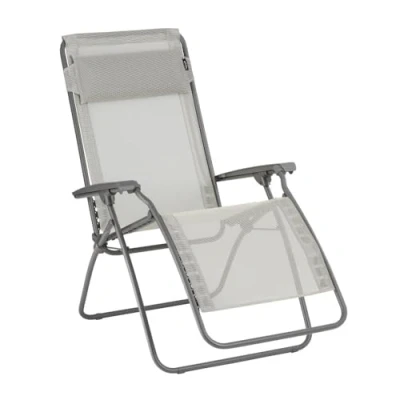 Imagen de Lafuma Mobilier Fauteuil Relax R Clip Sillón, Cuero sintético, Beige Centeno, Talla única
