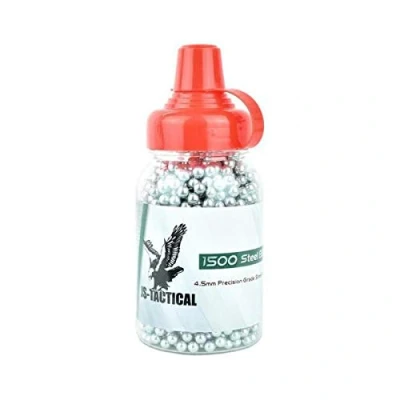 Imagen de JS Tactical Bolas de acero 4,5 mm BB1500 (JS ST4.5 BB1500)