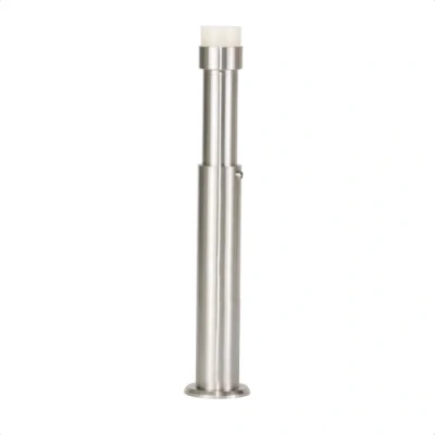 Imagen de EVI Herrajes Tope de Pared Regulable 88 165 mm Goma Blanca Acero Inoxidable Acabado Mate Incluye Tornillo + Taco Sujeción Mod. I 182KB
