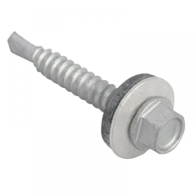 Imagen de TechFast Tornillos ligeros de chapa a acero para techos 5,5 x 38 mm Elementech Bolsa 100