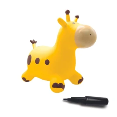 Imagen de Lexibook Jirafa Hinchable, Juego de Rebote, Interior y Exterior, Bomba Manual incluida, Plásticos Seguros Resistentes, Color Amarillo, Medium (BG050GI)