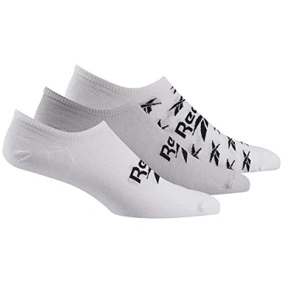Imagen de Reebok CL Fo Invisible Sock 3P Calcetines, Unisex Adulto, Blanco/grpulg/Blanco, M