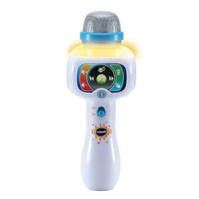 Imagen de VTech Micrófono Infantil Karaoke Canta Conmigo, Juguete para niños +2 años, Color Blanco, Versión ESP, (80 551067)