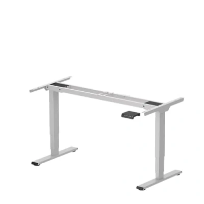 Imagen de SANODESK EC4 Escritorio Elevable Mesa de Pie Regulable en Altura con 2 Motores Función Anticolisión Bloqueo 4 Botones Memoria(Altura 60 125CM/Telescópico 110 168CM/Carga 100KG) Gris