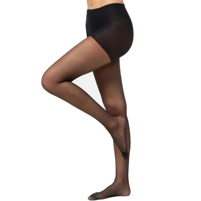 Imagen de Nur Die Medias transparentes para mujer, talla S, color Negro 094