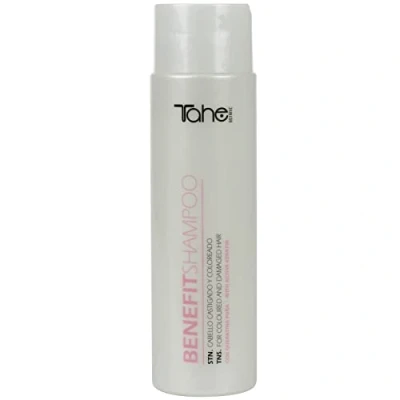 Imagen de Tahe Botanic Champú Benefit con Queratina Activa y Células Madre Vegetales para Cabellos Castigados Coloreados (300 ml (Paquete de 1))