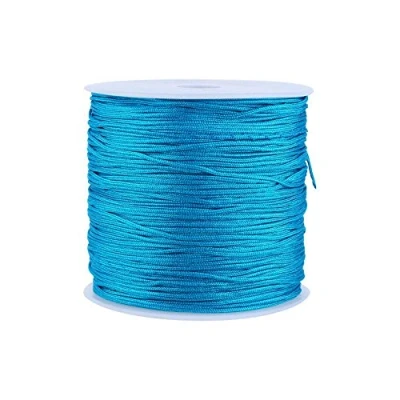 Imagen de 20 Colores 100M x 0.8mm Rattail Satén Nylon Trim Cord Nudo Chino para Collar Pulsera Abalorios