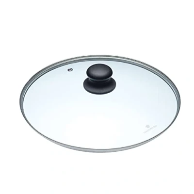 Imagen de MasterClass Tapa de Cristal para Cacerolas y Sartenes 28cm, 28cm (11&#039;&#039;), Transparente