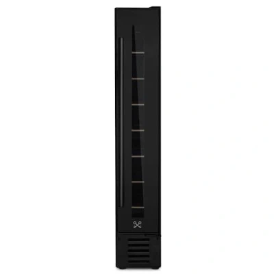 Imagen de LES PETITS CHAMPS Vinoteca Empotrable 7 Botellas CAVSEB7 Black Edition, 22L, Puertas de Acero Inox, Ajuste Temperatura 5C a 22C, Sistema Termodinámico, Iluminación LED, Anti UV, 6 estantes