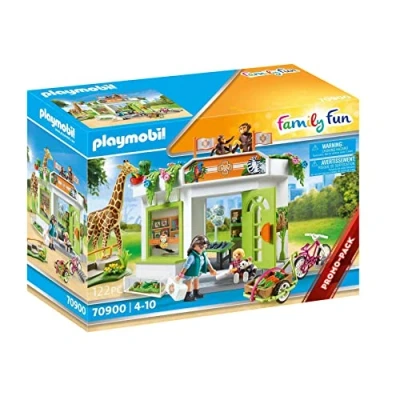 Imagen de PLAYMOBIL 70900 Family Fun Consulta Veterinaria en el Zoo, Juguetes para niños a Partir de 4 años