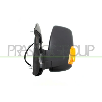 Imagen de Espejo retrovisor Prasco FD9137106 izquierda negro naranja eléctrico calefactable, brazo corto de espejo, convexo FORD: Transit Mk7 Furgoneta
