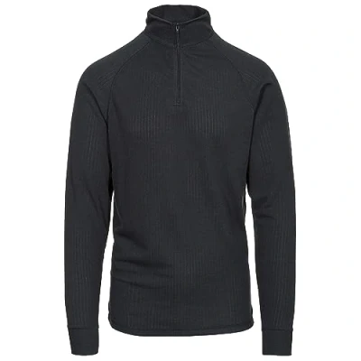 Imagen de Trespass wise360 Hombres De Secado Rápido ½ Zip Base Capa Superior, Hombre, Color Negro, tamaño L