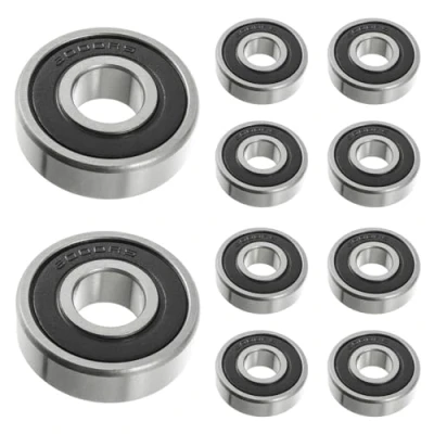 Imagen de HUAREW rodamientos de bolas 6000 2RS, acero para 10 mm x 26 8 mm, bricolaje, tornos, motores, impresoras 3D, fresadoras, dispositivos mecánicos diversos (10Pcs)