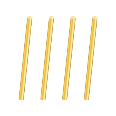 Imagen de iMeistek varilla de latón, diámetro 5 mm, longitud 100 redonda sólida latón para el torno, stock barras, la artesanía (4 PCS)
