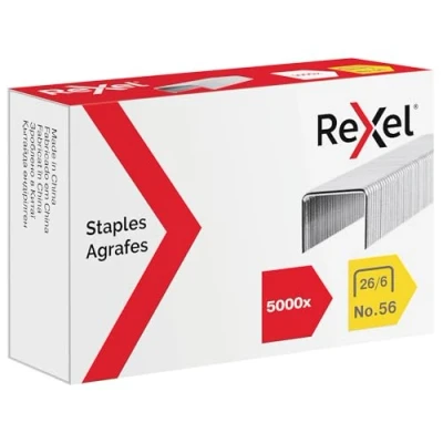Imagen de Rexel Grapas nº 26 de 6 mm, caja 5000 unidades, el embalaje puede variar