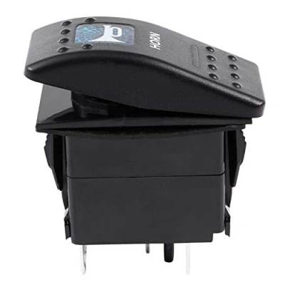 Imagen de Grendly Luz azul con de bocina LED 12 V/20 A 24 V/10 5 interruptor basculante para