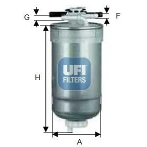 Imagen de UFI 55.427.00 Filtro Combustible Cartucho filtrante 8,1 AUDI: A4 B7 Berlina, B6 Avant, VOLKSWAGEN: Golf 4, Passat B5 GP Berlina