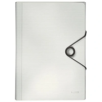 Imagen de LEITZ 45791001 Carpeta acordeón SOLID PP con 6 separadores más 1 extra ancho DIN A4 color blanco