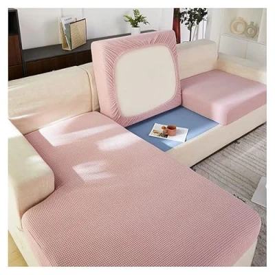 Imagen de Funda de cojín Asiento Sofá 4/3/2/1 Asiento, Alta Elasticidad, Floral/Terciopelo Protector Fundas para Sofás Chaise Longue ( Color : #9 , Size 1 seat