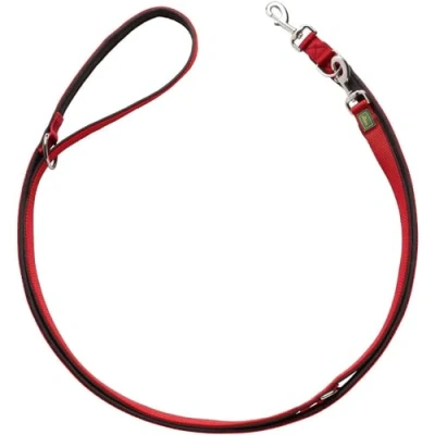 Imagen de HUNTER NEOPREN Correa para Perro Ajustable (2,5 x 300 cm), Color Rojo y Negro