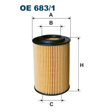 Imagen de FILTRON OE 683/1 Filtro de aceite Cartucho filtrante HONDA: CIVIC 8 Hatchback, ACCORD 8, 9