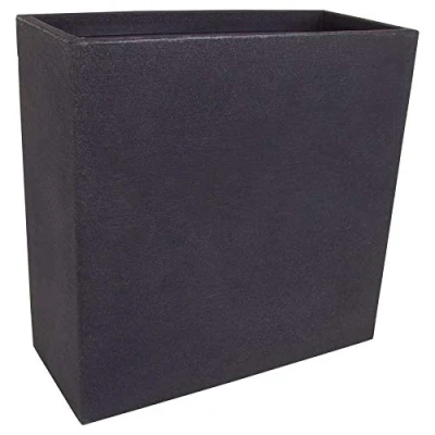 Imagen de Spetebo jardinera XXL de plástico, antracita, 60 x 26 cm,