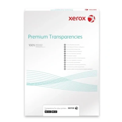Imagen de Xerox 003R98203 Premium Paquete de transparencias universal, con 100 hojas DIN A3 para impresoras láser y color