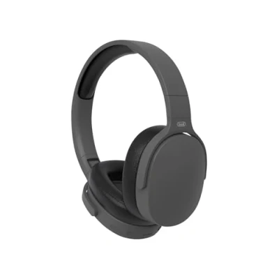 Imagen de Trevi DJ 12E45 BT Auriculares para Hi Fi Bluetooth con reproductor de MP3 tarjeta Micro SD, AUX IN, botón directo conversaciones telefónicas, micrófono incorporado, batería recargable