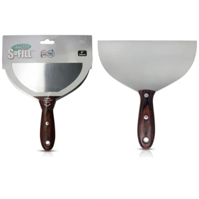 Imagen de Axus Decor S Fill cuchillo de relleno flexible acero inoxidable (serie gris), relleno, masilla para proyectos profesionales y bricolaje, hoja antioxidante mango