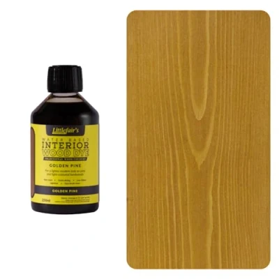 Imagen de Littlefair&#039;s Tinte para Madera 250ml Acabado Premium, Fácil de Usar y Limpiar Basado en Agua, Seguro Ecológico Disponible Muchos Colores Color: Pino dorado