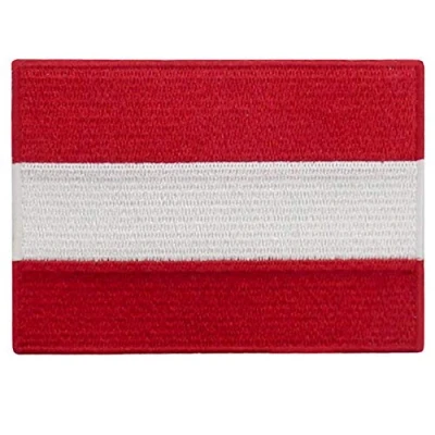 Imagen de Bandera de austria Parche Bordado Aplicación con Plancha