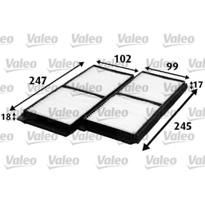 Imagen de VALEO CLIMFILTER COMFORT 715642 Filtro de habitáculo partículas 247, 245, 245 99 17 MAZDA: 2 Hatchback